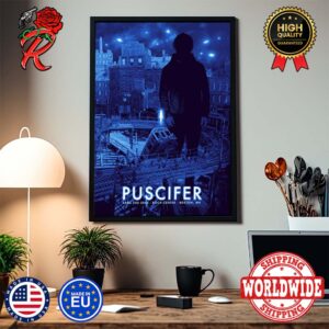 Puscifer At Sessanta Tour 2024 Official Poster For Second Night In Boston MA At Boch Center On April 3 Home Decor Poster Canvas