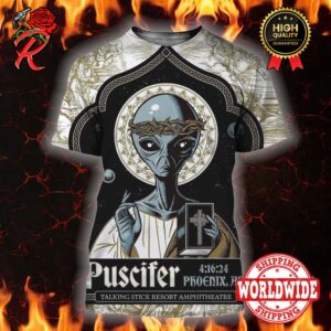 Puscifer At Sessanta Tour Tonight In Phoenix AZ Show Poster At Talking Stick Resort Amphitheatre On April 16 2024 All Over Print Shirt