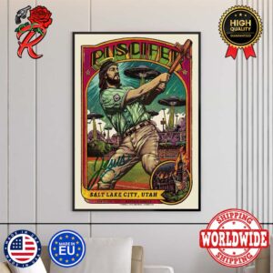Puscifer Sessanta Tonight At The Maverik Center Poster Limited Edition In Salt Lake City On April 23 2024 Jesus Baseball Wall Decor Poster Canvas