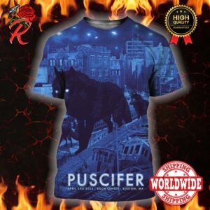 Puscifer Tonight In Sessanta Tour At Boch Centre Wang Theatre In Boston MA On April 2nd 2024 Official Poster All Over Print Shirt