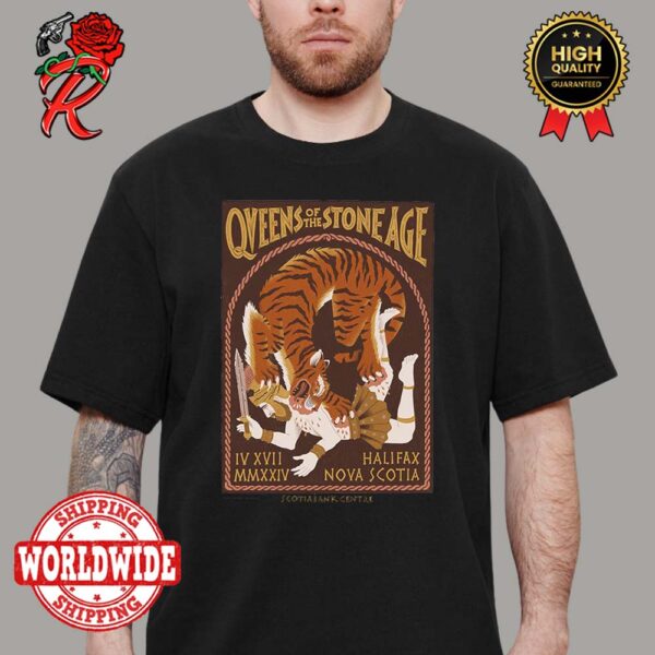 Queens Of The Stone Age Halifax Show 2024 Poster In Nova Scotia At Scotiabank Centre On April 17 Poster Unisex T-Shirt
