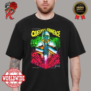 Queens Of The Stone Age Ottawa Ontario Canada Show 2024 Poster At Tire Centre On April 12 Unisex T-Shirt