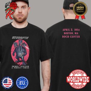 Sessanta Tour 2024 With Pimus Puscifer And A Perfect Circle Second Night In Boston MA At Boch Center On April 3 Official Merch Unisex T-Shirt
