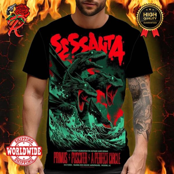 Sessanta Tour Tonight In Phoenix AZ Night 2 At Talking Stick Resort Amphitheatre On April 17th 2024 Poster All Over Print Shirt