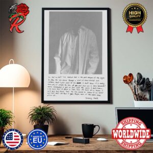 Sincerely Khalid Letter For Please Don’t Fall In Love With Me New Singles Home Decor Poster Canvas