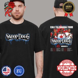 Snoop Dogg Cali To Canada Tour 2024 With Warren G And DJ Quik Two Sides Print Unisex T-Shirt