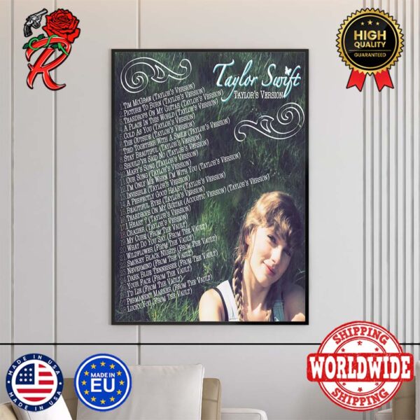 Taylor Swift Announces New Album Taylor Swift Taylor’s Version Out September 13th 2024 Home Decor Poster Canvas