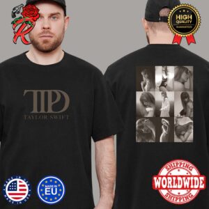 Taylor Swift The Tortured Poets Department Album Logo And All Covers Aesthetic Two Sides Print Essentials T-Shirt