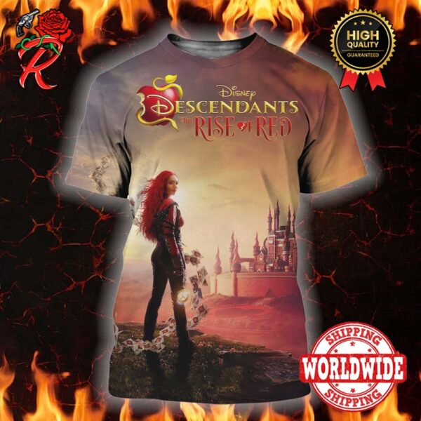 The First Poster For Descendants The Rise Of Red Releasing On Disney Plus On July 12 All Over Print Shirt