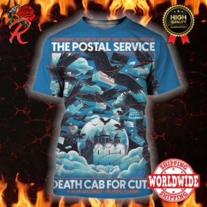 The Postal Service And Death Cab For Cutie On Tour Celebrating 20 Years Of Groundbreaking Album In Orlando Florida At Kia Center On April 24th 2024 3D Shirt