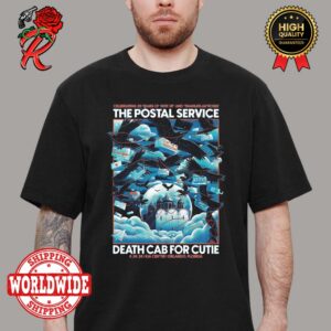 The Postal Service And Death Cab For Cutie On Tour Celebrating 20 Years Of Groundbreaking Album In Orlando Florida At Kia Center On April 24th 2024 T-Shirt