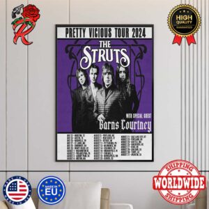 The Struts Hit North America For Pretty Vicious Tour 2024 Tour Dates Home Decor Poster Canvas