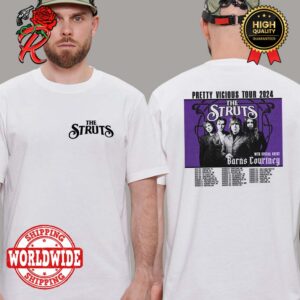 The Struts Hit North America For Pretty Vicious Tour 2024 Tour Dates Merch Two Sides Unisex T-Shirt