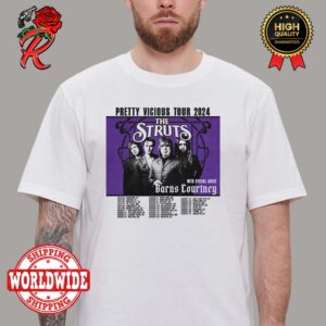 The Struts Hit North America For Pretty Vicious Tour 2024 Tour Dates Poster Classic T-Shirt