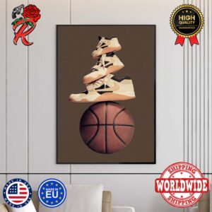 Travis Scott For Nike Jordan Jumpman Jack TR Sail and Dark Mocha Basketball Campaign Visual Wall Decor Poster Canvas
