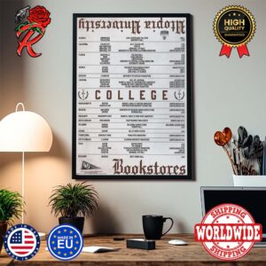 Travis Scott Utopia University The Jack Goes Back to College College Bookstores List Home Decor Poster Canvas