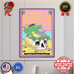Umphreys McGee Isle Of Palms Show Poster ON April 18 19 2024 In SC At The Windjammer Home Decor Poster Canvas