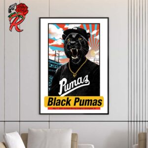 Black Pumas Merch Poster For Avondale Brewing Company Show In Birmingham AL On May 11 2024 Home Decor Poster Canvas