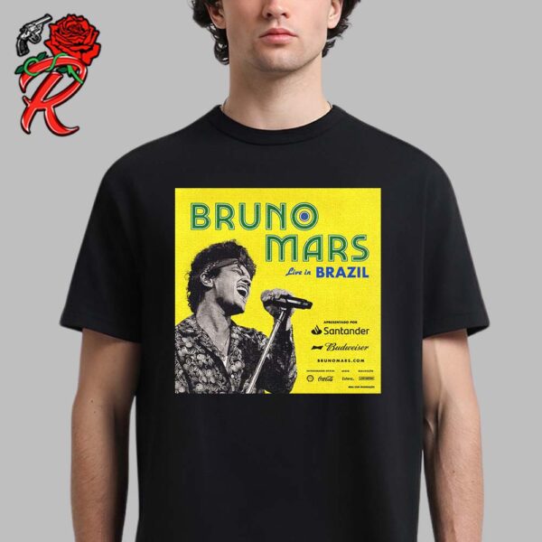 Bruno Mars Live In Brazil 2024 Poster Classic T-Shirt