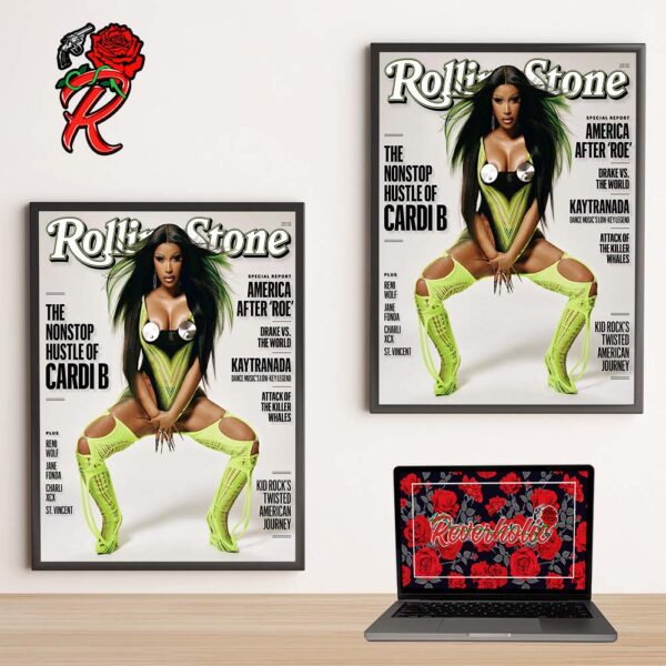 Cardi B On The Cover Of Rolling Stone Magazine 2024 The Nonstop Hustle Of Cardi B Home Decor Poster Canvas