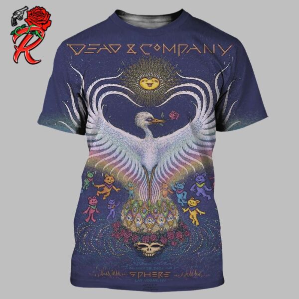 Dead And Company At The Sphere Las Vegas Basic Version Poster For Tonights Show On May 26 2024 All Over Print Shirt