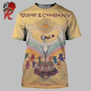 Dead And Company At The Sphere Las Vegas Gold Version Poster For Tonights Show On May 26 2024 All Over Print Shirt