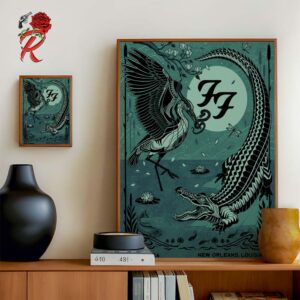 Foo Fighters Nola Poster May 3rd 2024 Home Decor Poster Canvas