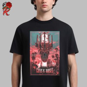 Guns N Roses Artist Series Juan Ramos Skull Goddess Gig Poster Unisex T-Shirt
