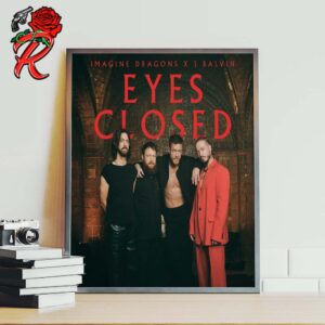 Imagine Dragons x J Balvin Eyes Closed Song Cover Photo Home Decor Poster Canvas