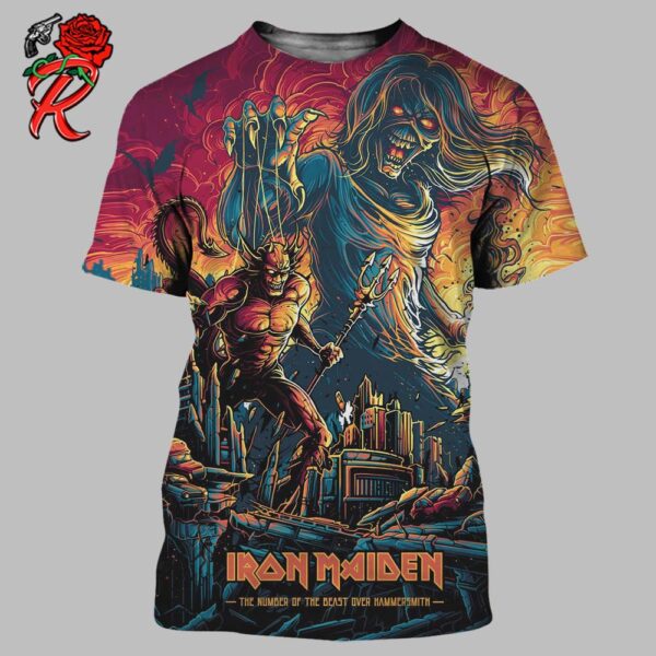 Iron Maiden The Number Of The Beast Over Hammersmith 24 Mumford Poster All Over Print Shirt