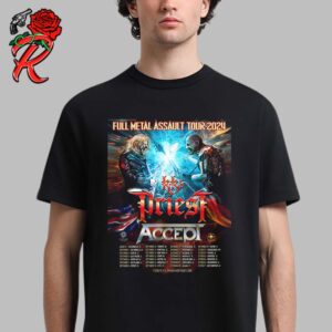 KK Priest Full Metal Assault Tour 2024 Tour Schedule List Poster Unisex T-Shirt