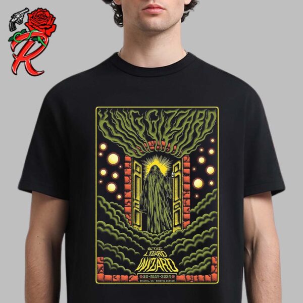 King Gizzard And The Lizard Wizard Poster For Bristol UK Concert At Bristol Beacon On May 30th 2024 Unisex T-Shirt