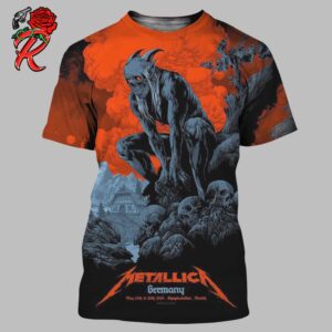 Metallica Germany Poster For The Munich Pop Up M72 World Tour 2024 At Olympiastadion In Munich On May 24 And 26 2024 All Over Print Shirt