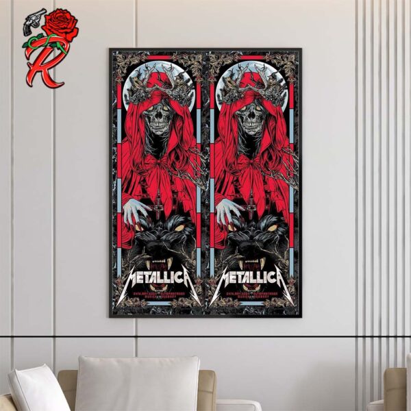 Metallica M72 World Tour Killer Poster For The First Show Of The European Run In Munich Germany At Olympiastadion On 24th May 2024 Decor Poster Canvas