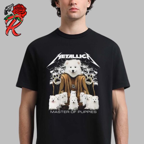 Metallica Master Of Puppies Funny Master Of Puppets Parody Unisex T-Shirt