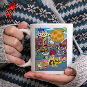 New Springfield Boogie Dead 4ever Summer 2024 Wiggin’ Out At The Sphere Inspired By The Simpsons Bart On The Road Ceramic Mug