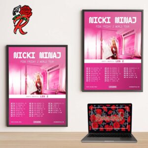 Nicki Minaj Pink Friday 2 World Tour North America Second Leg 2024 Schedule Tour List And Date Home Decor Poster Canvas