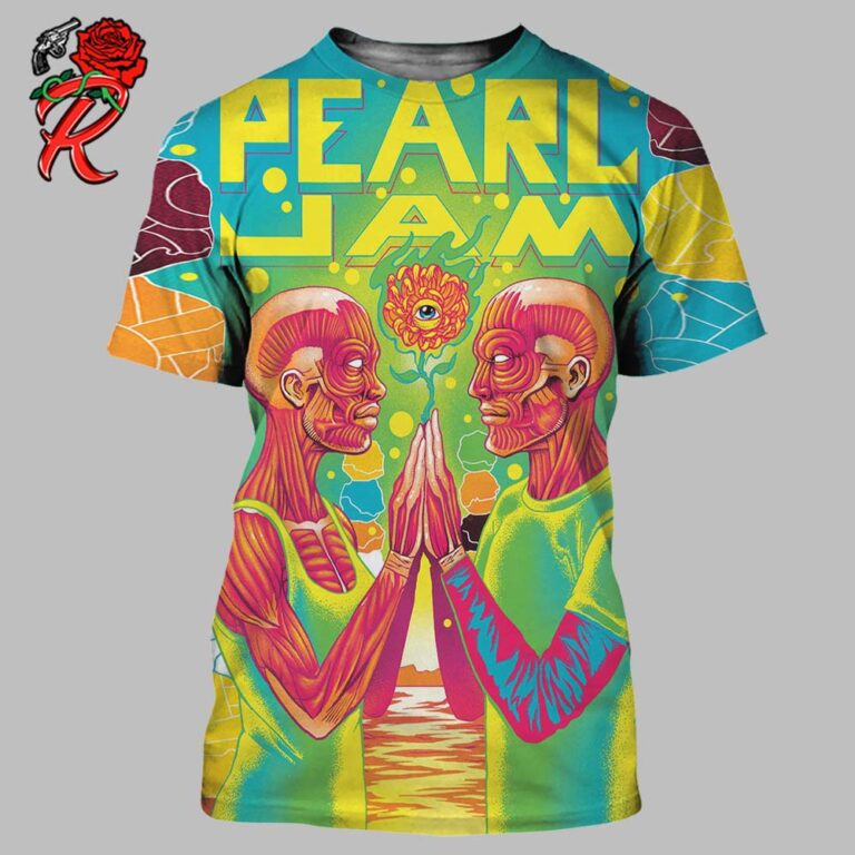 Pearl Jam Red Mosquito Dark Matter World Tour 2024 Two Sides Print