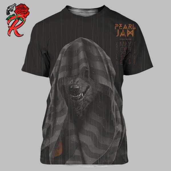 Pearl Jam With Deep Sea Diver Poster At Rogers Arena In Vancouver BC On May 6 2024 All Over Print Shirt