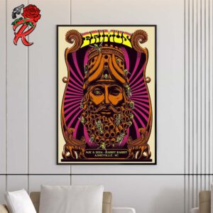 Primus Official Poster For Tonight Show In Asheville NC At Rabbit Rabbit On May 8 2024 Home Decor Poster Canvas