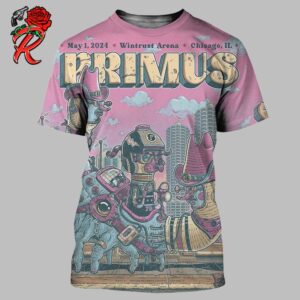 Primus Sessanta Tonight Poster For Chicago IL At Wintrust Arena On May 1st 2024 All Over Print Shirt