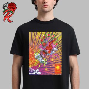 Red Hot Chili Peppers Concert Poster For The Show In Japan At Tokyo Dome On May 20th 2024 Fujin Raijin The Thunder God Unisex T-Shirt