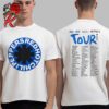 Red Hot Chili Peppers Tour 2024 List Schedule Green Purple Unisex Two Sides T-Shirt