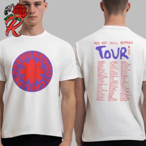 Red Hot Chili Peppers Tour 2024 List Schedule Purple Red Unisex Two Sides T-Shirt