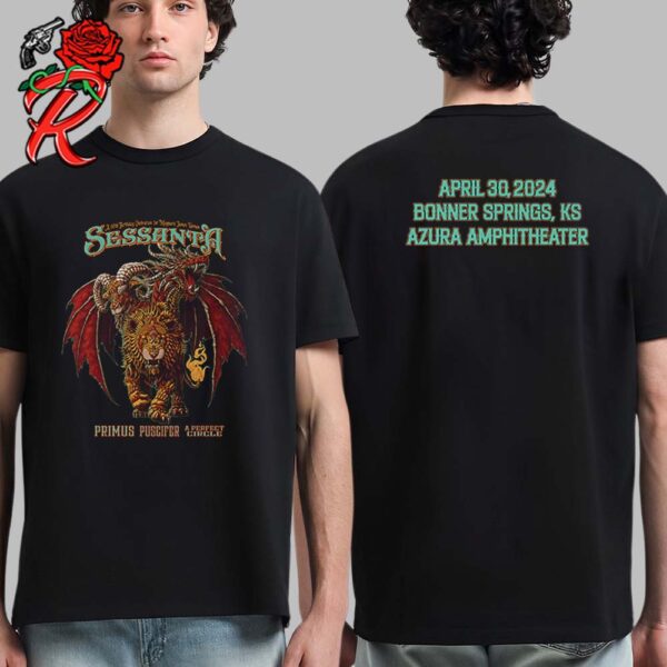 Sessanta Tonight Chimera Merch For Show At Azura Amphitheater In Bonner Springs KS On April 30 2024 Unisex T-Shirt