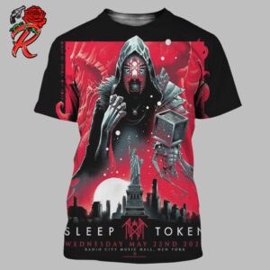 Sleep Token Limited Edition Poster At Radio City Music Hall New York On May 22nd 2024 All Over Print Shirt
