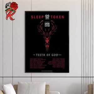 Sleep Token The Teeth Of God Tour 2024 Tour Schedule Dates List Home Decor Poster Canvas