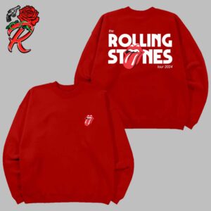 The Rolling Stones Hackney Diamonds Tour 2024 Iconic Tongue Logo Two Sides Classic Sweater T-Shirt Hoodie
