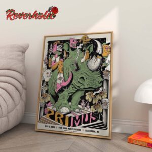 Tonight Primus Sessanta Performance At Pine Knob Music Theatre Limited Edition Poster Clarkston MI May 02 2024 Home Decor Poster Canvas