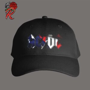 AC DC 4th Of July Collection ACDC Logo Red White And Blue Classic Cap Hat Snapback